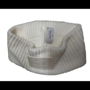 Coach Women's White and Cream Hair-accessories